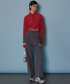 Box Pleated Skirt Pants