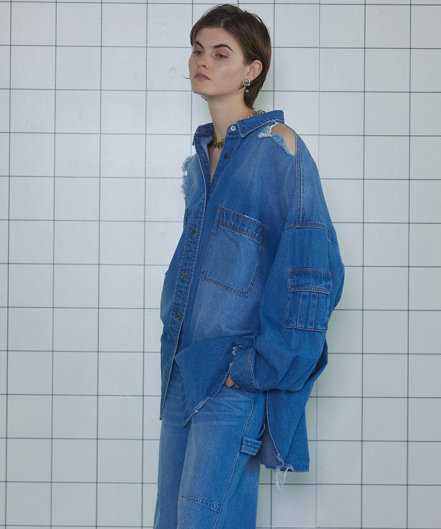 Denim Oversized Shirt