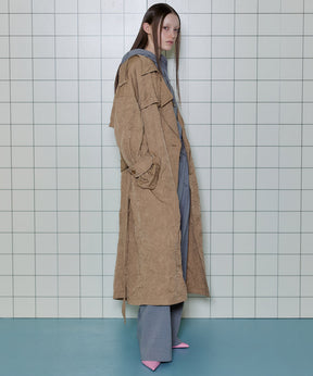 Washer Pleats Trench Coat