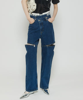 Side Slash Denim Pants