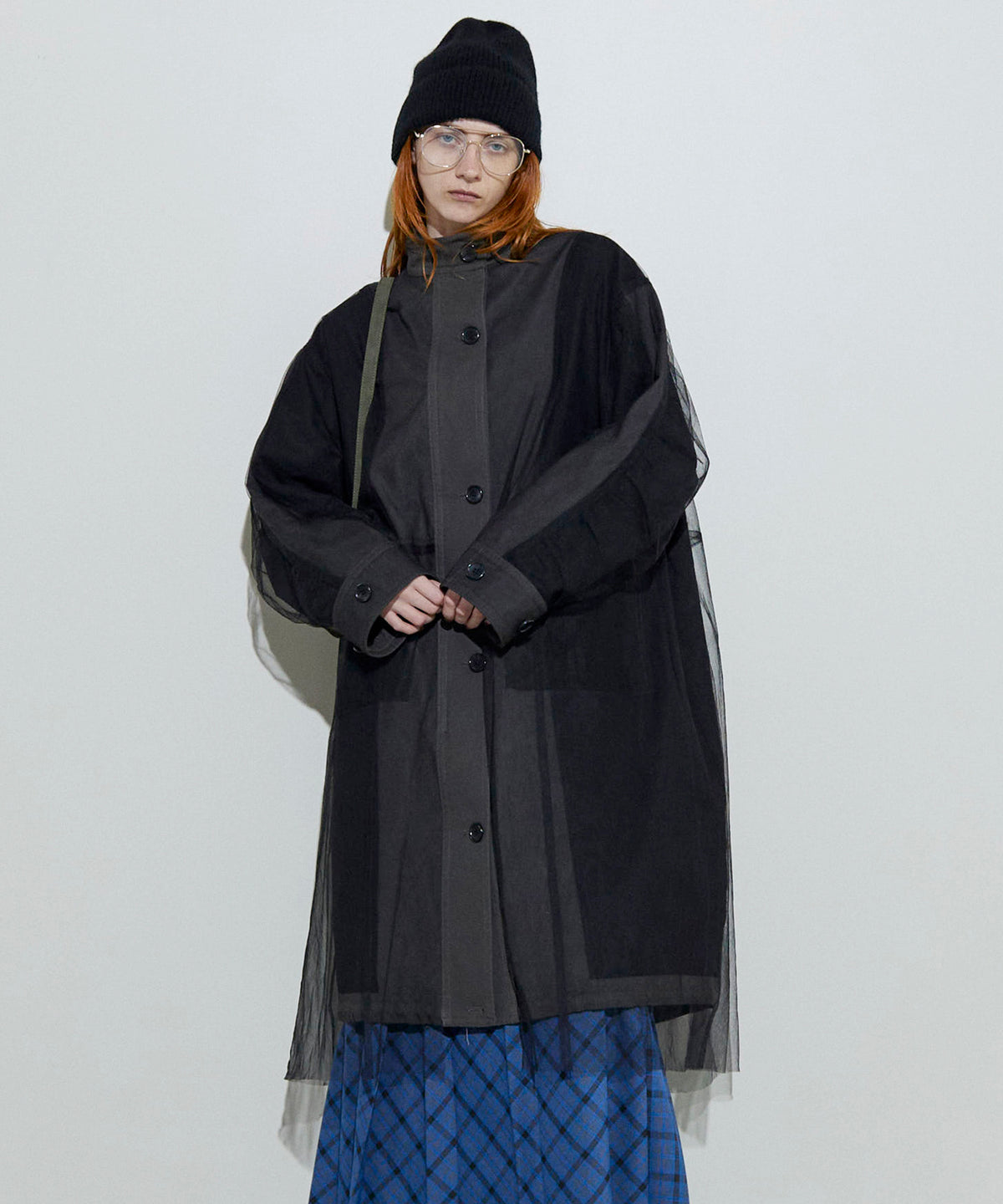 Reversible Tulle Mod Coat