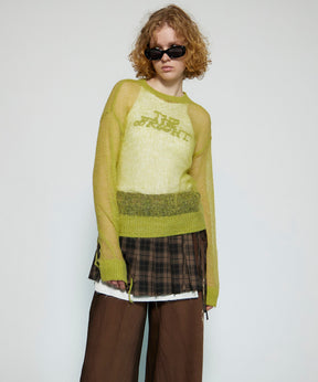 Bright Logo Sheer Knitwear