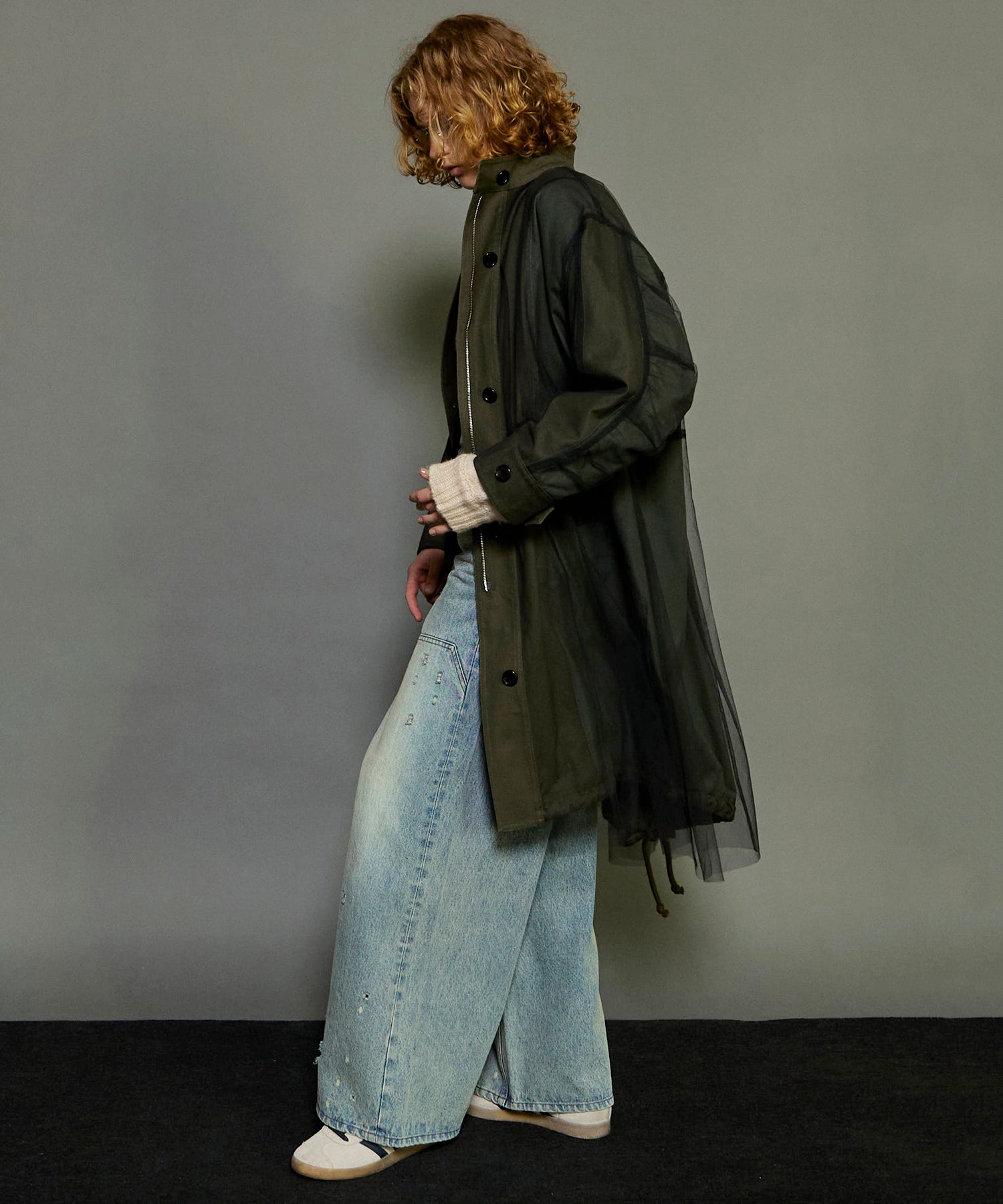 Reversible Tulle Mod Coat