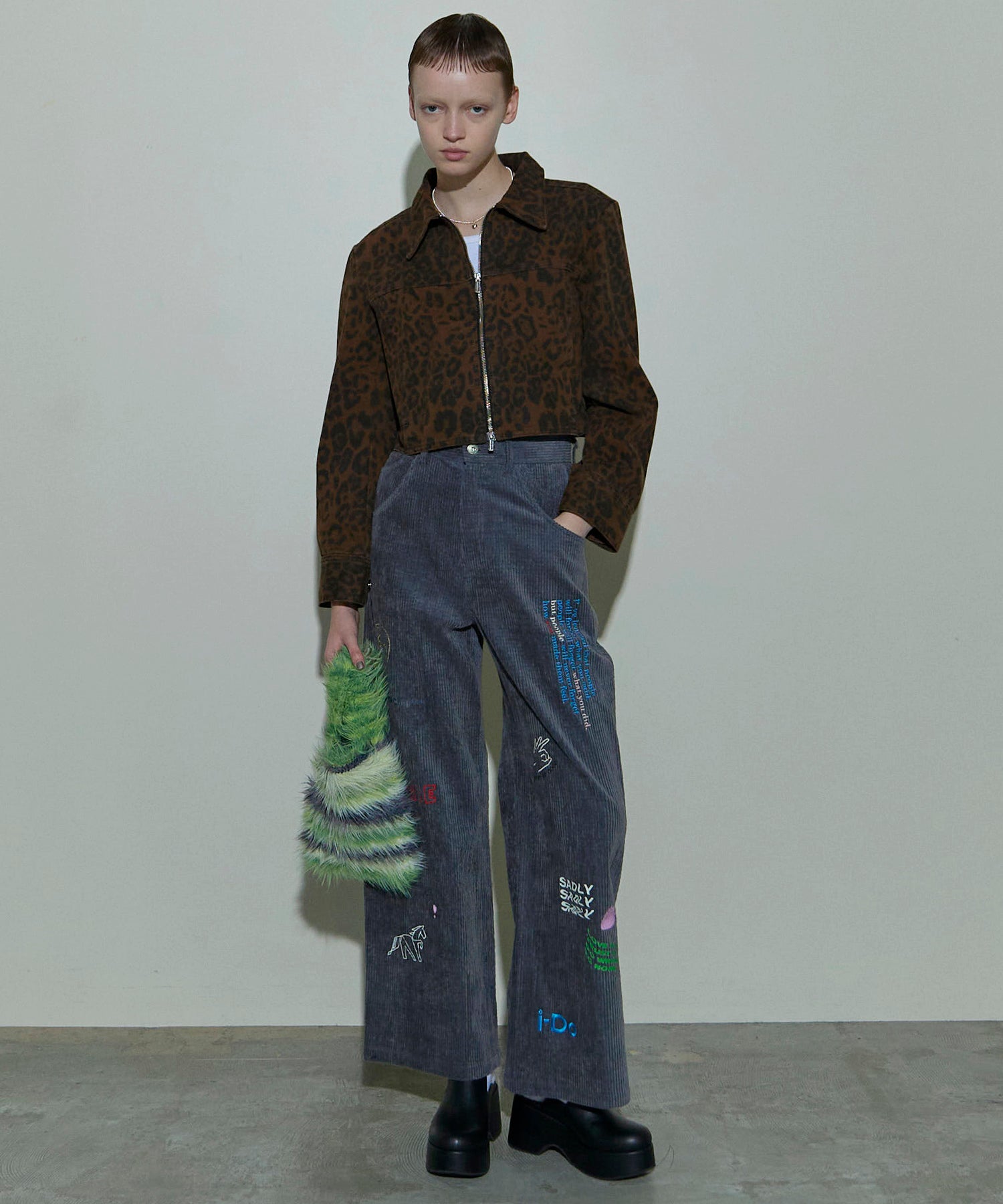 【PRE-ORDER】Corduroy Early Romance Graphic Pants