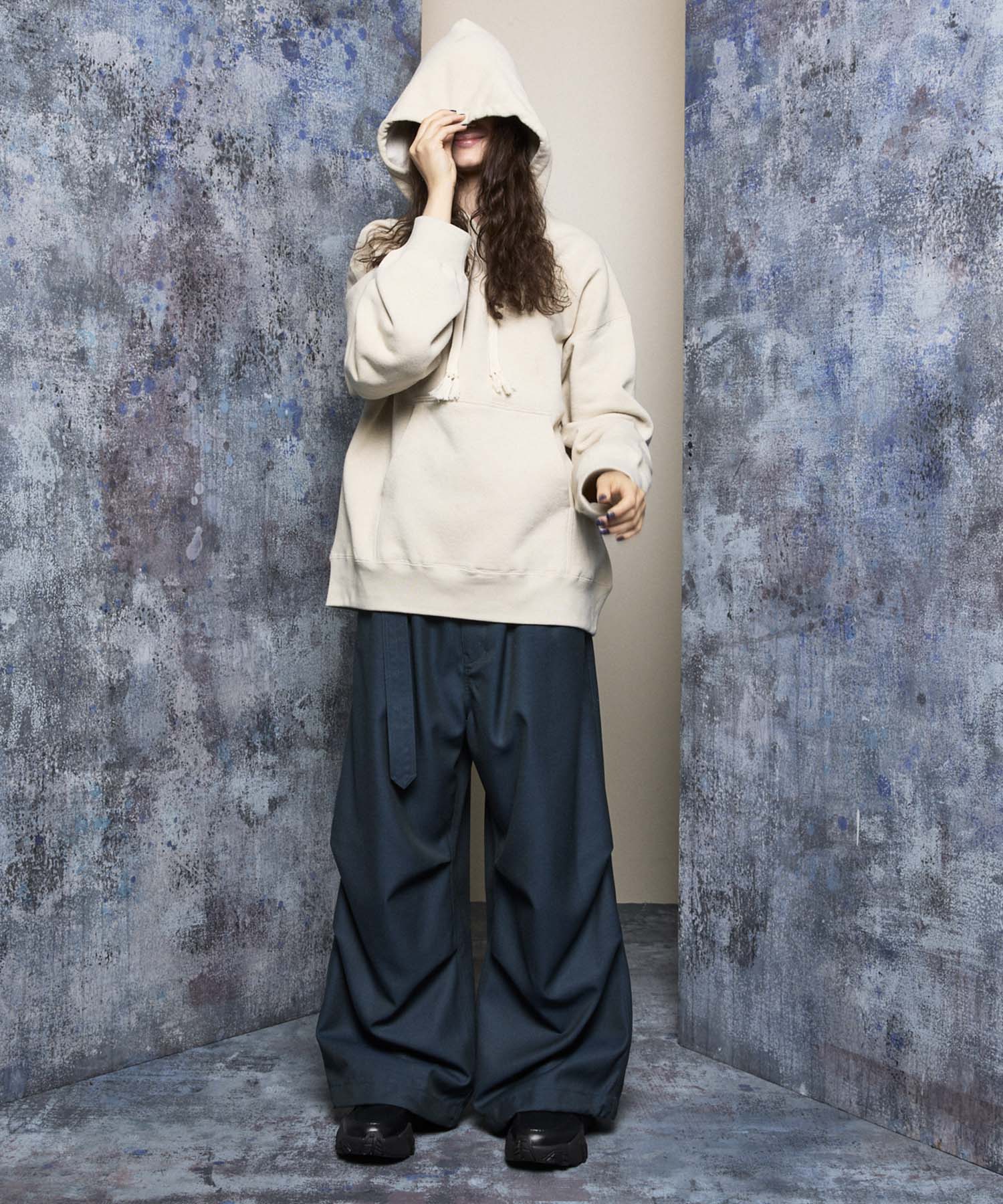 4 Colors Chambray Washable Wool Prime-Wide Snow Pants