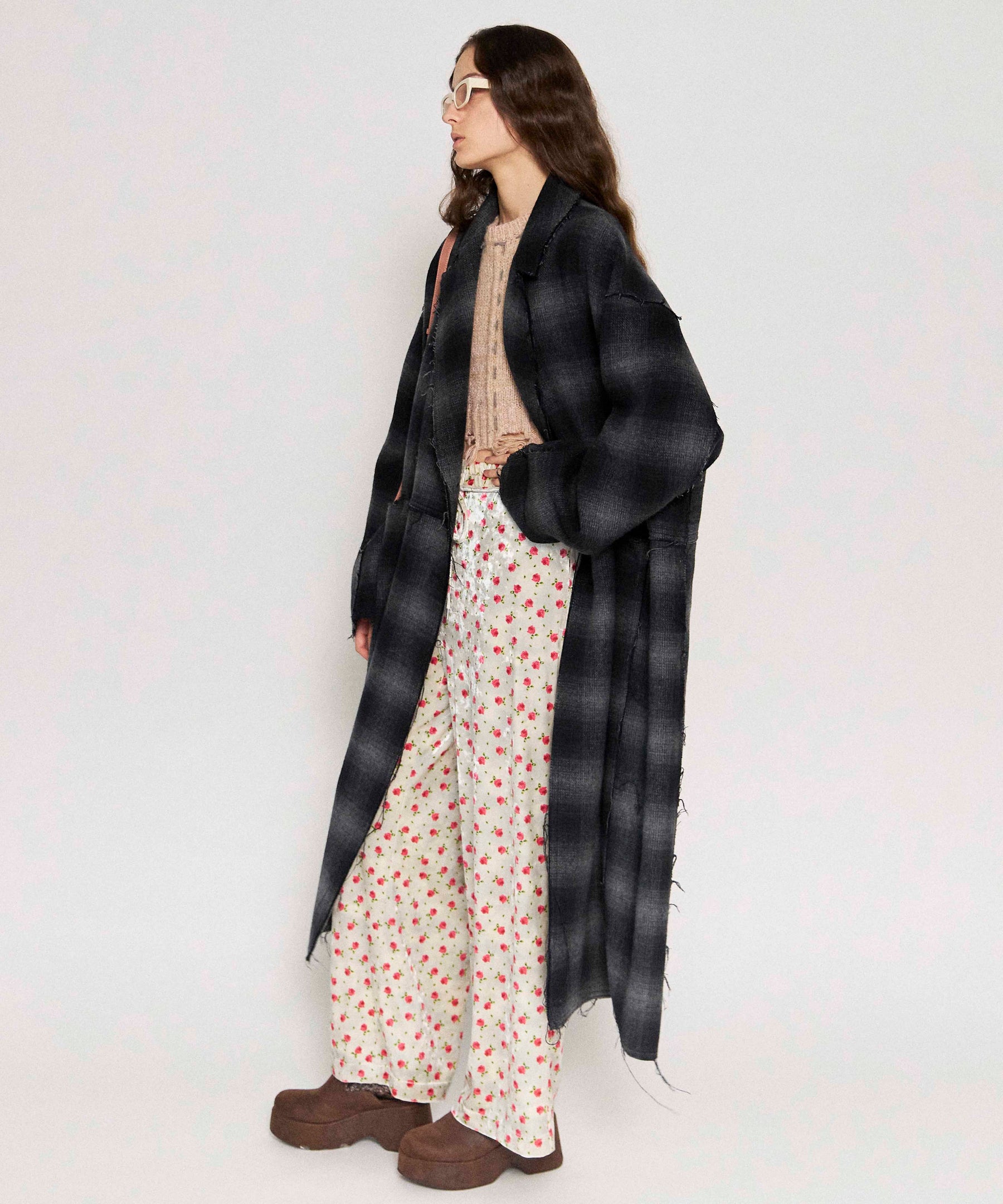 Reversible Cut Off Oversized Coat