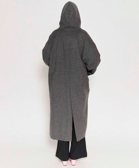 Cashmere Beaver Processing Hood Coat