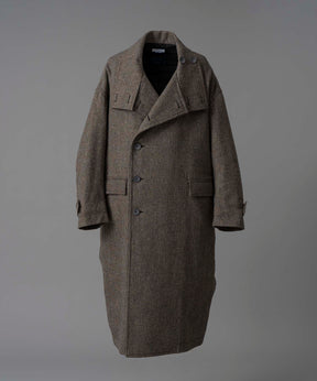 【Italian Dead Stock Fabric】Prime-Over Stand Collar Coat