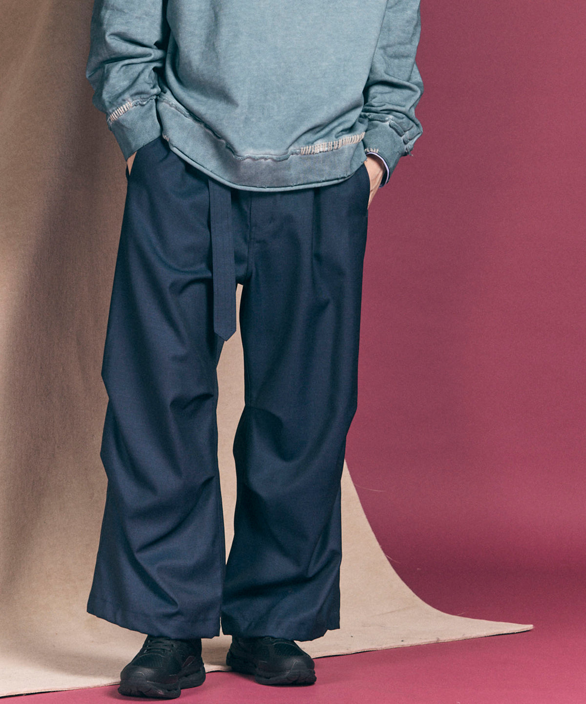 4 Colors Chambray Washable Wool Prime-Wide Snow Pants