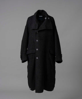 【Italian Dead Stock Fabric】Prime-Over Stand Collar Coat