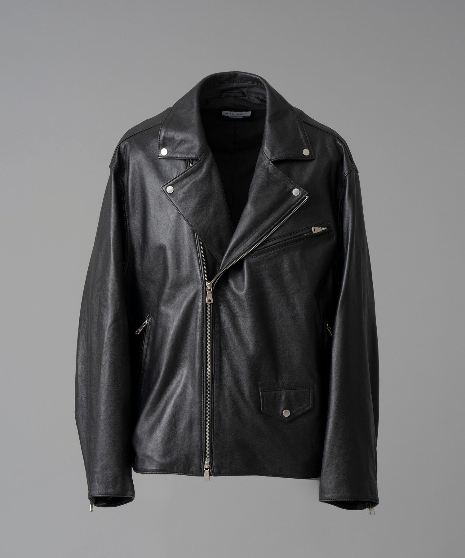 Sheep Leather Prime-Over Double Rider Jacket