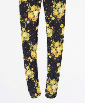 Flower Dot Print Tights