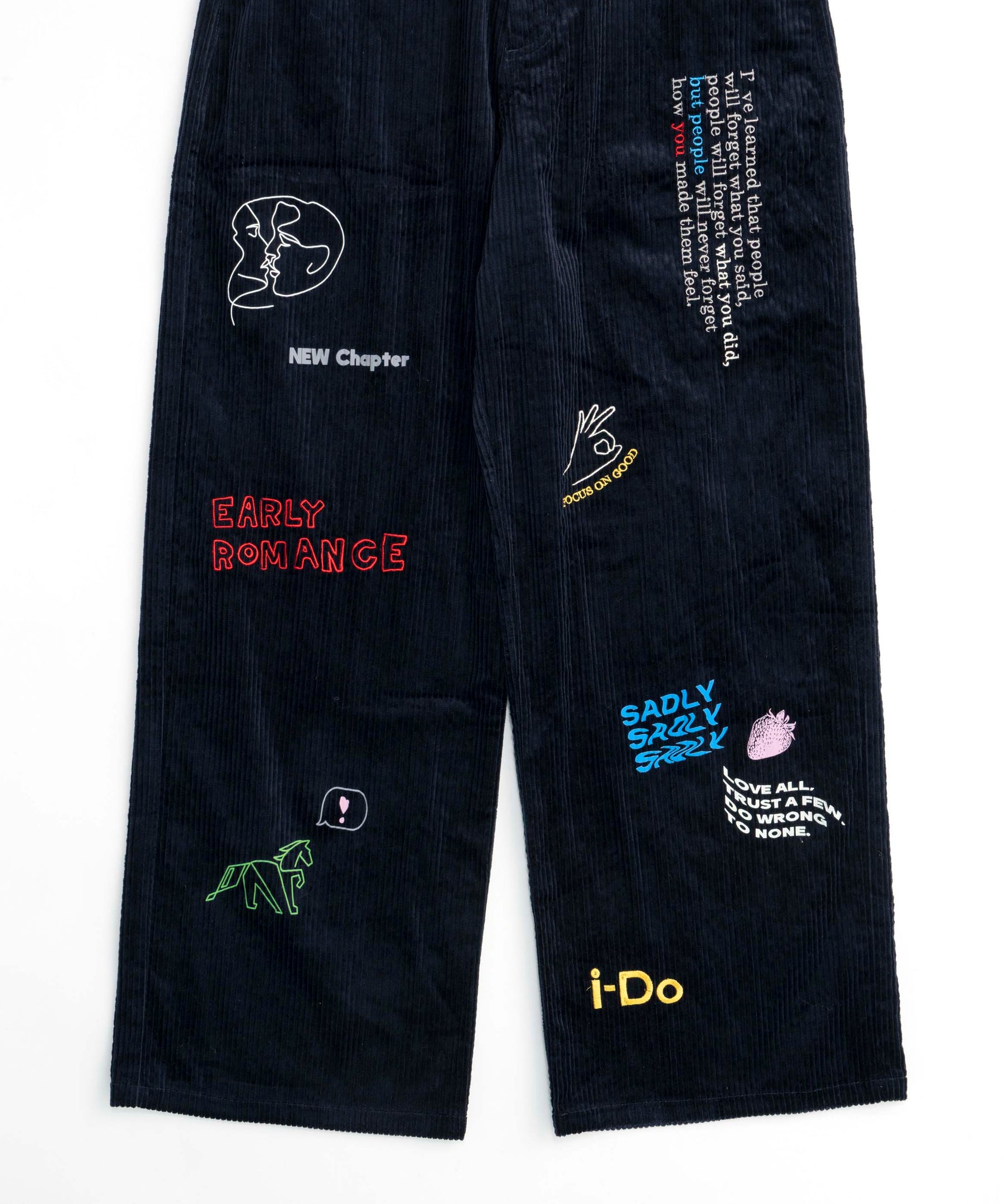 【PRE-ORDER】Corduroy Early Romance Graphic Pants