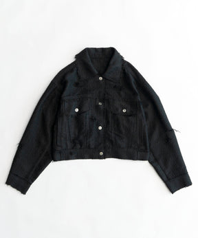 【SALE】Tweed Distressed Jacket