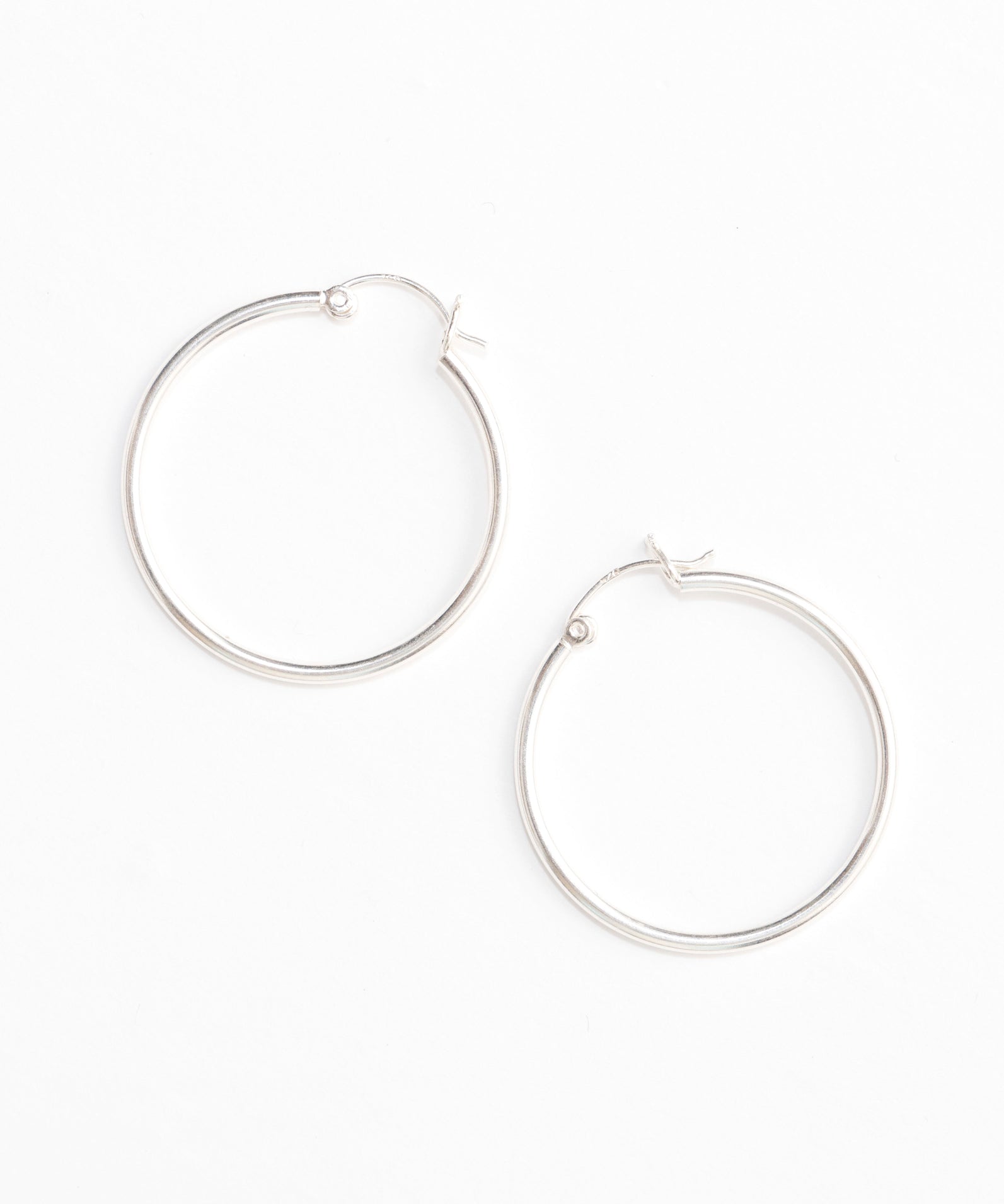 Round Hoop Earrings