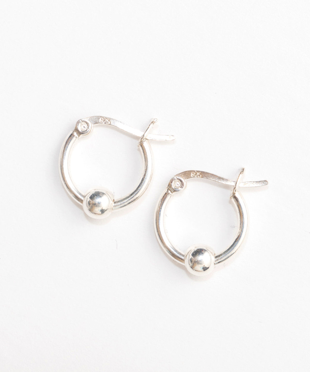 Ball Hoop Earrings