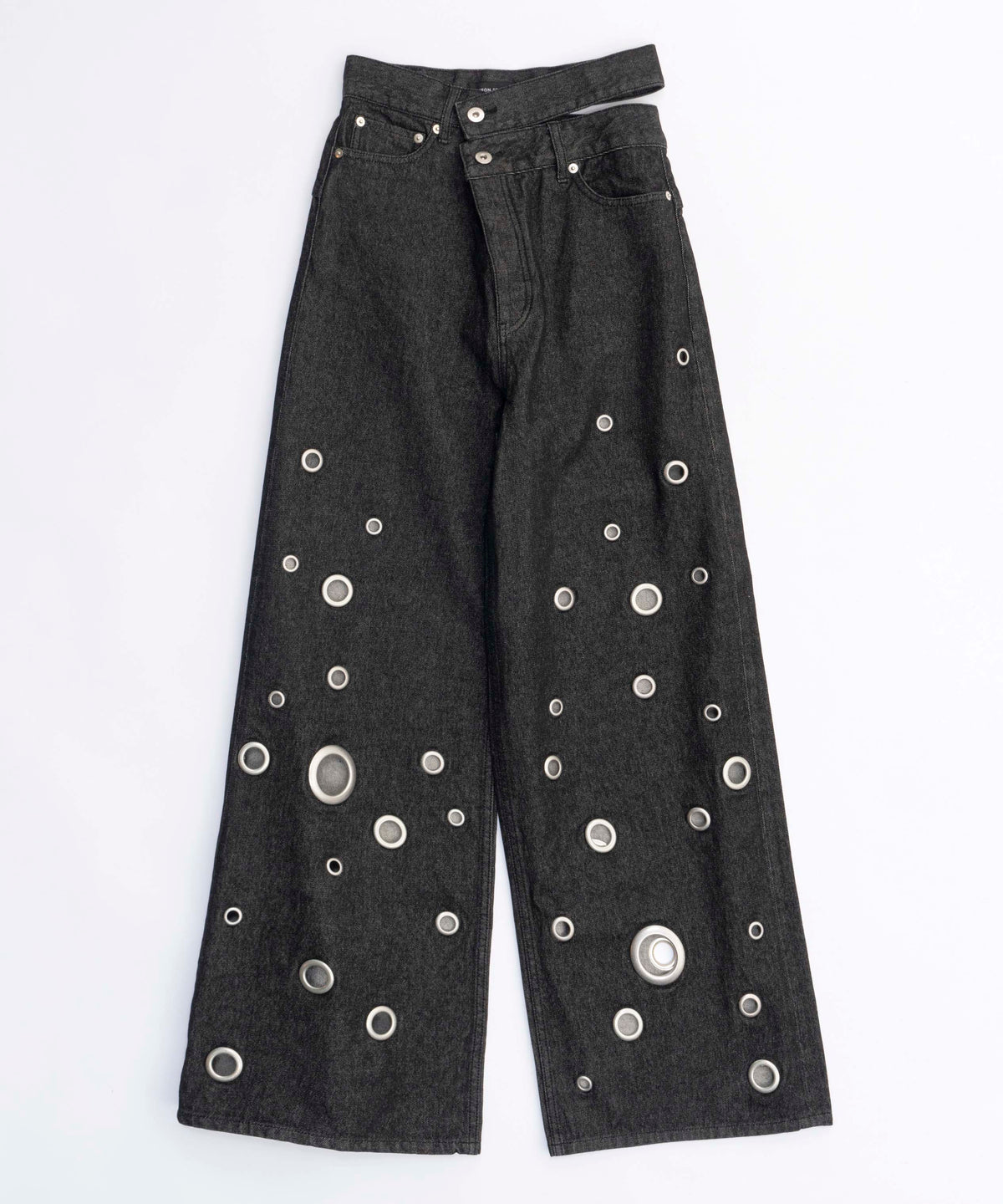 Eyelet Denim Pants