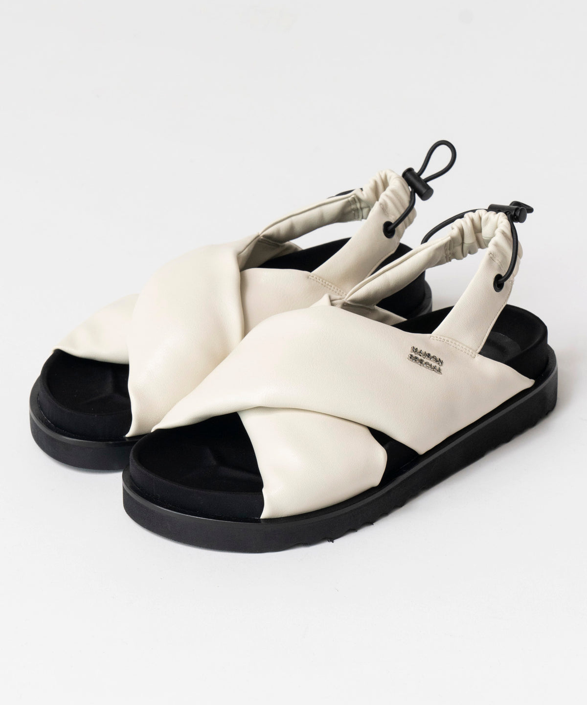 Cloth Puffer Sandals