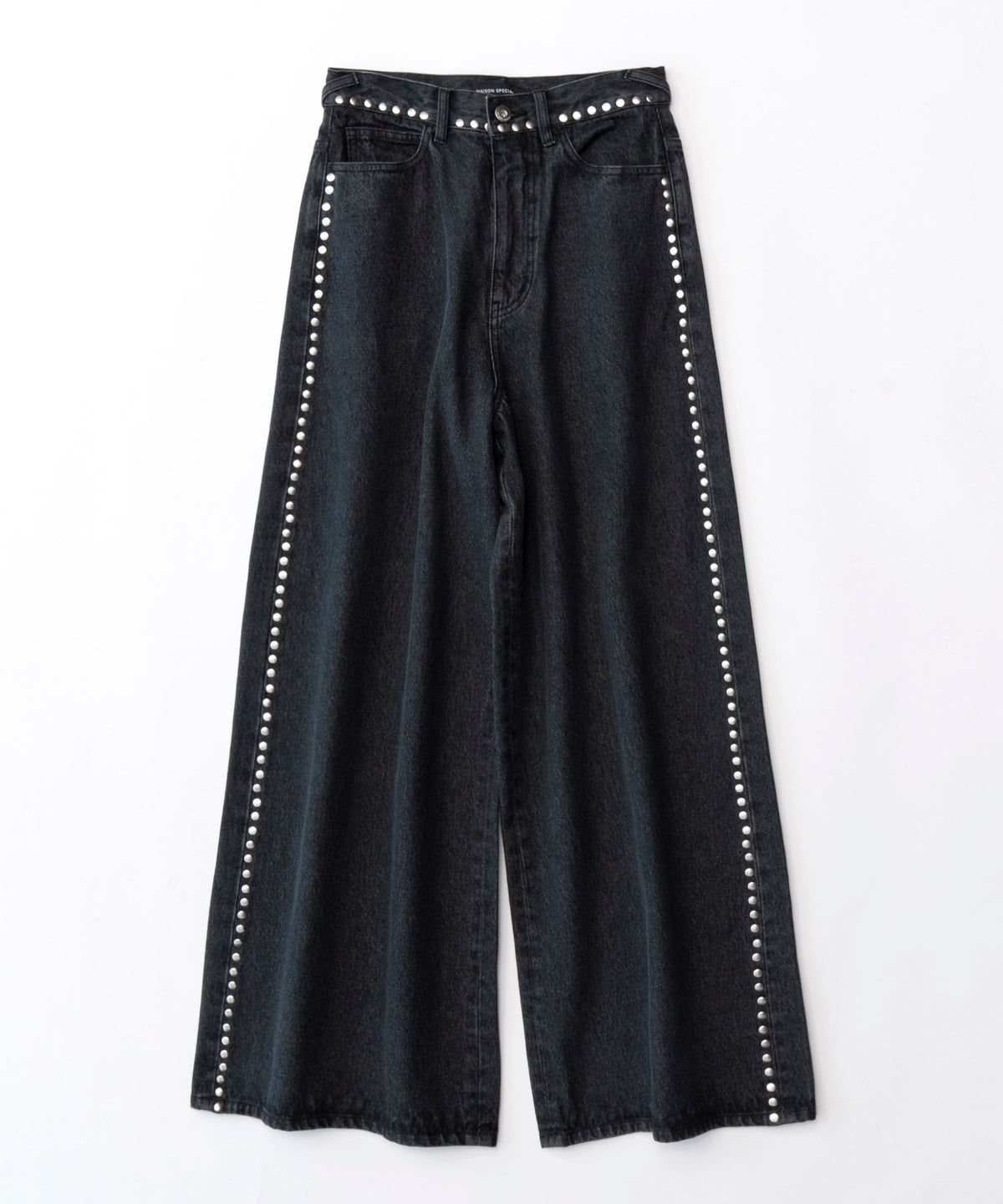 Studs Side Line Wide Denim