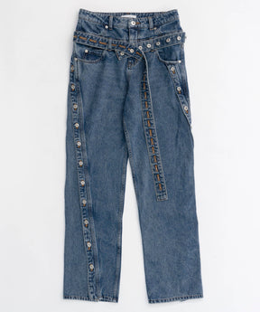 Double Waist Twisted Denim