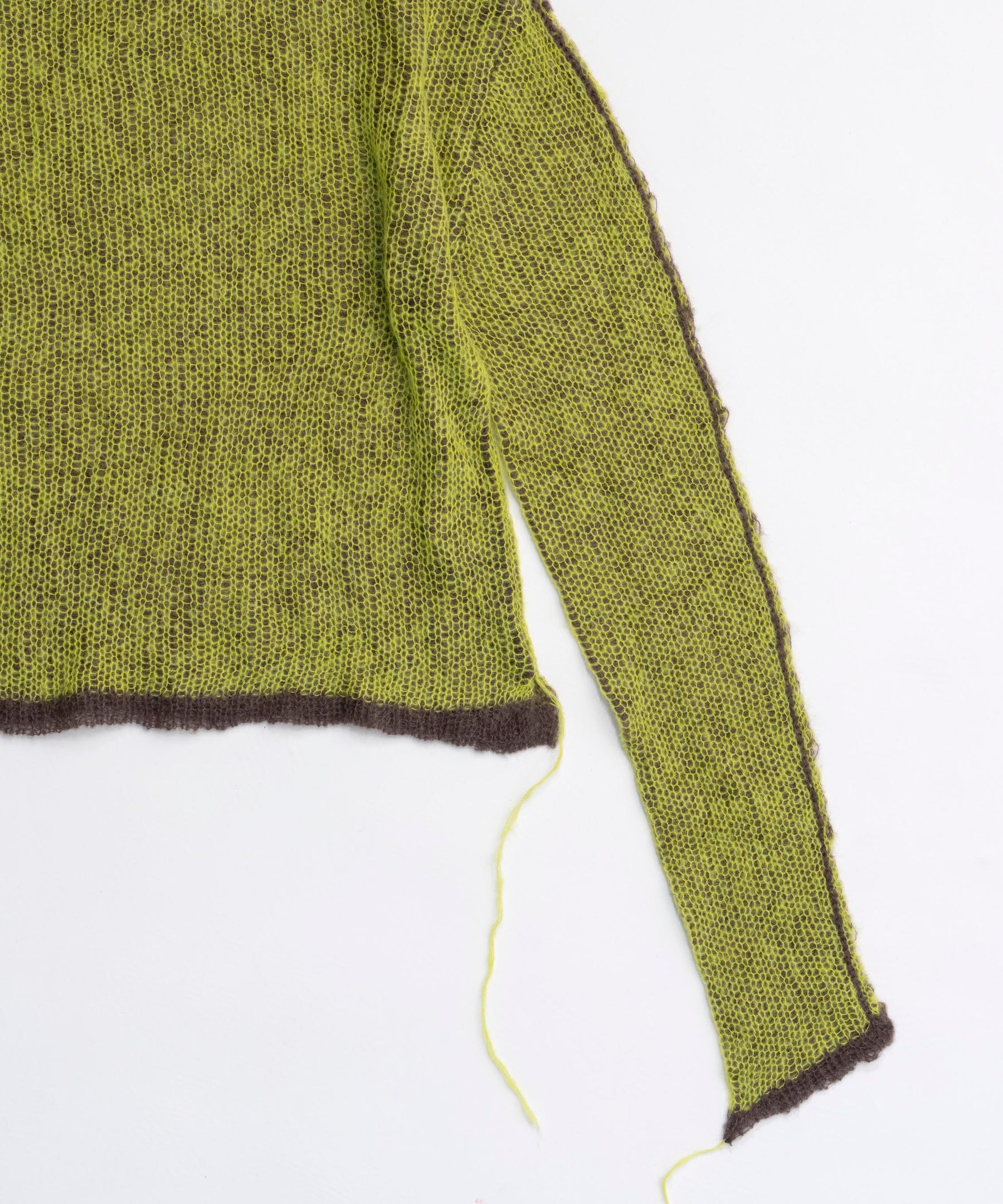 Reversible Mohair Knit Pullover