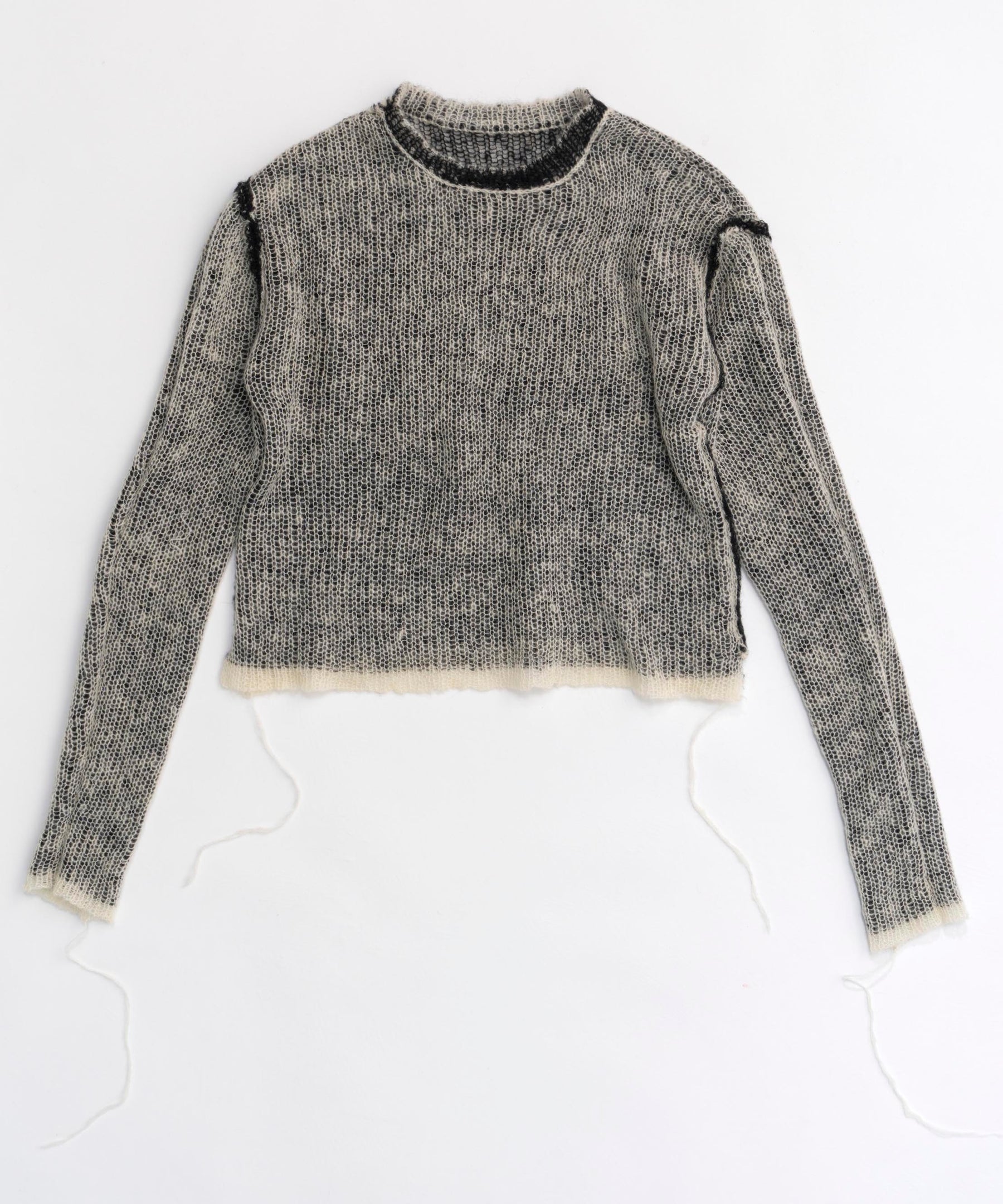 Reversible Mohair Knit Pullover