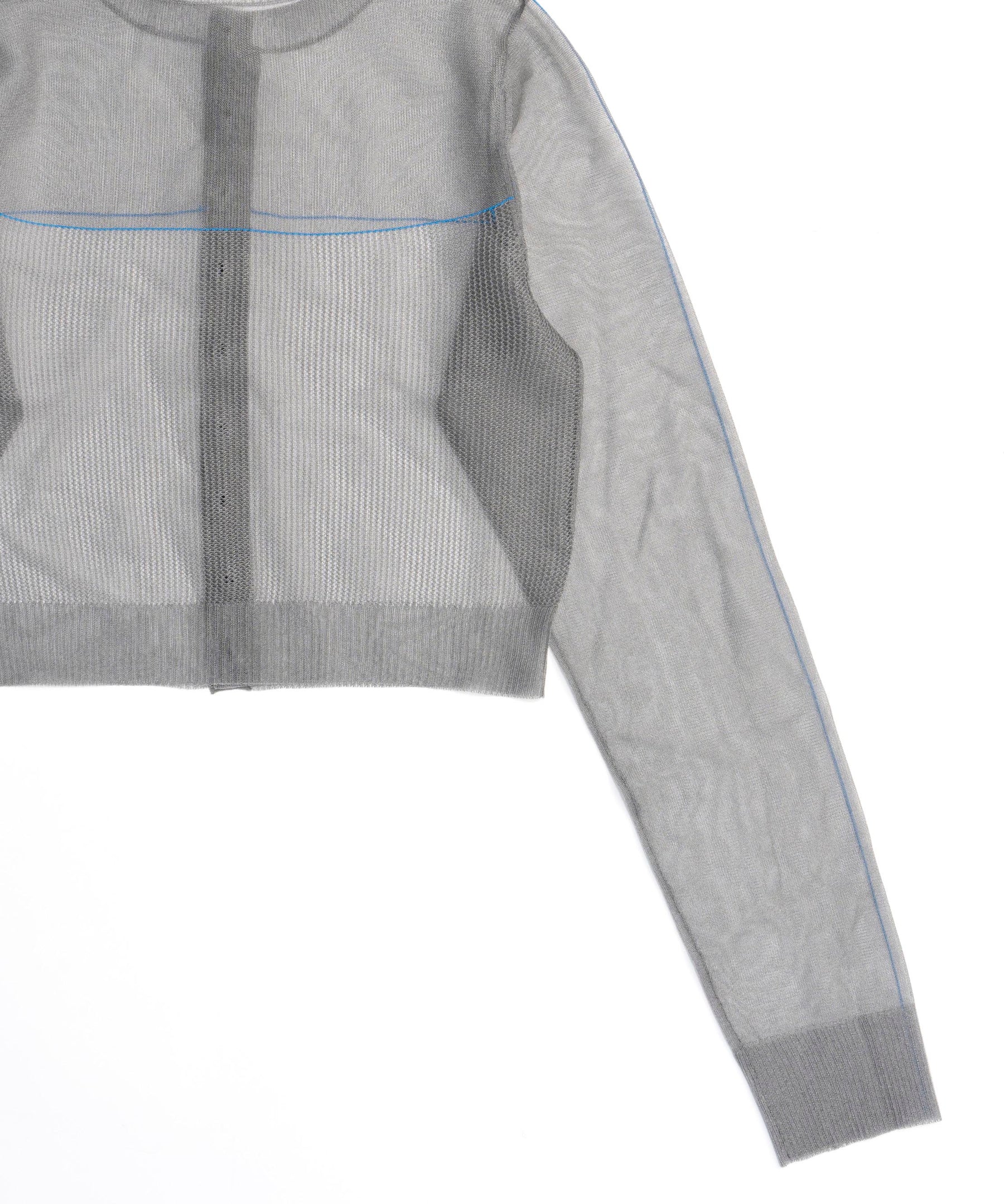 Color Line Sheer Knit Cardigan