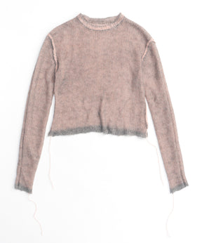 Reversible Mohair Knit Pullover