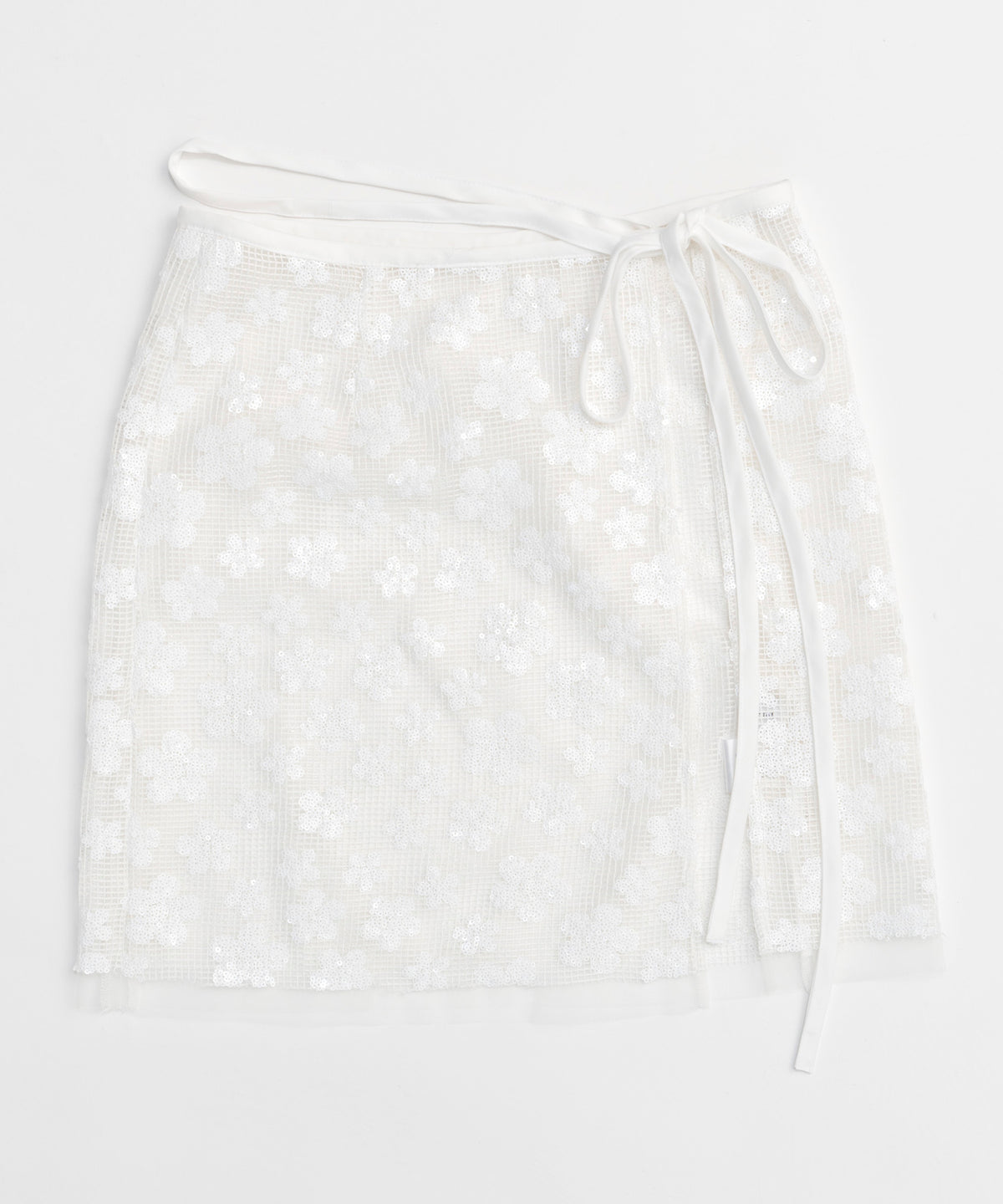 Glitter Flower Wrap Skirt