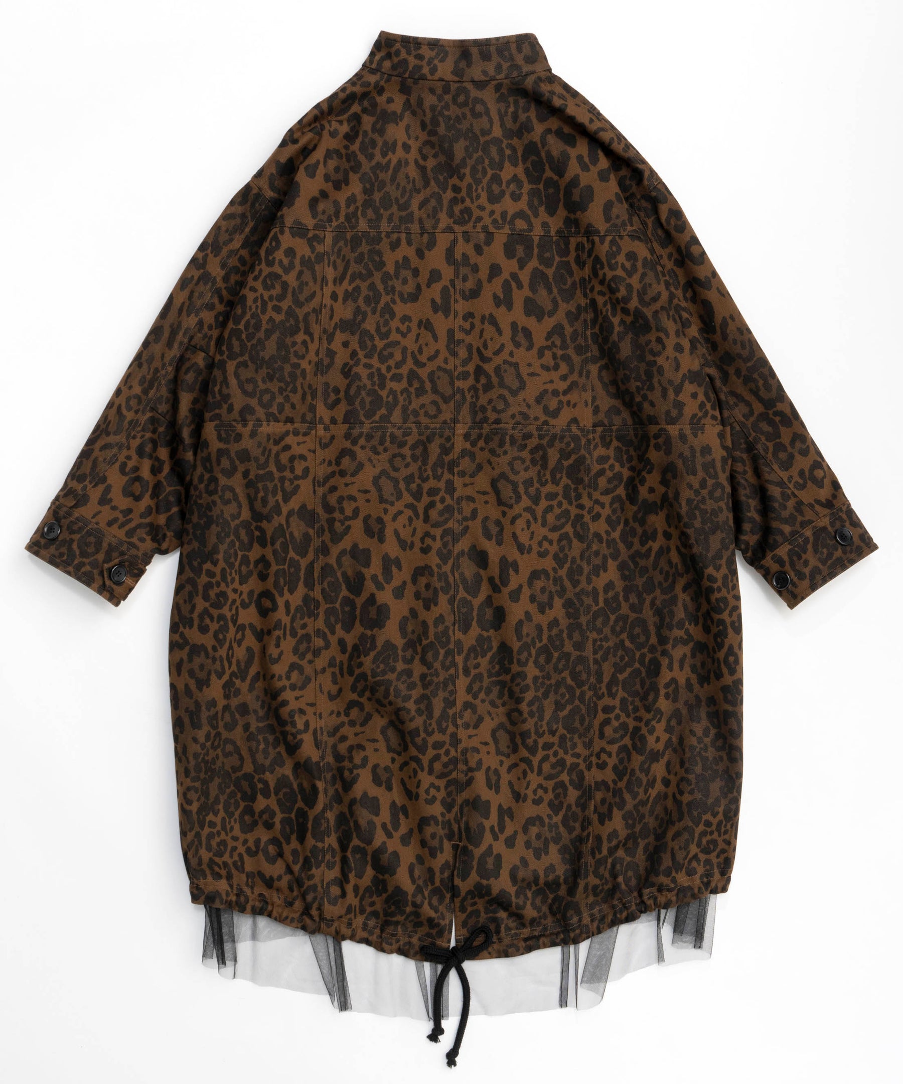 Reversible Leopard Tulle Mod Coat