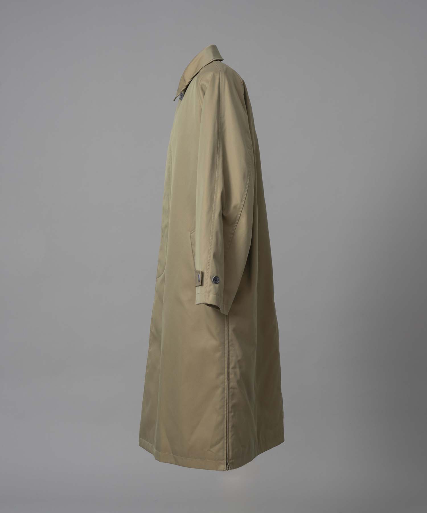 120/2/2 Suvin Cotton Gabardine Prime-Over Balmacaan Coat