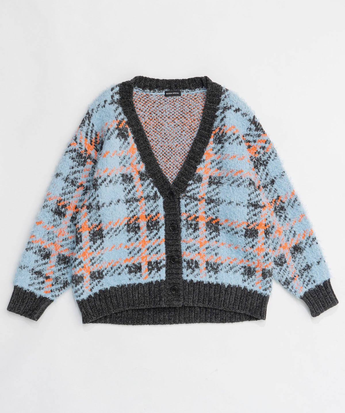 【24WINTER PRE-ORDER】Plaid Jacquard Knit Cardigan