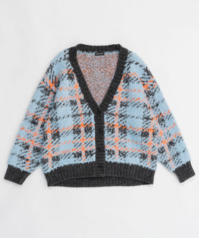 【24WINTER PRE-ORDER】Plaid Jacquard Knit Cardigan