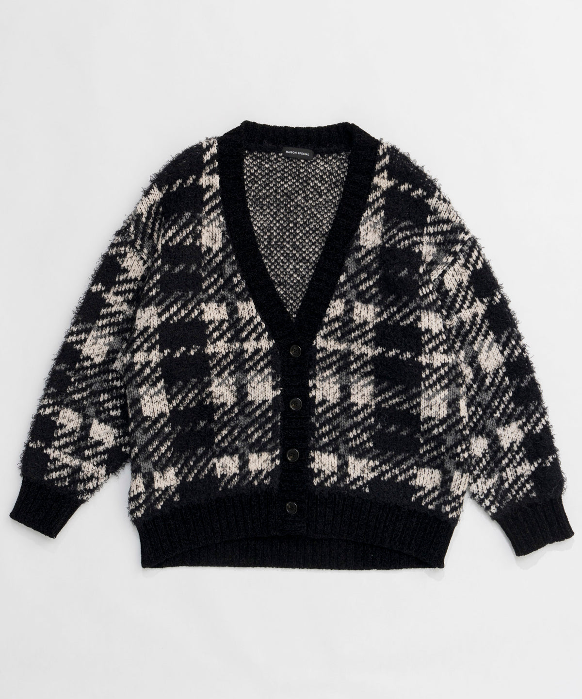 【24WINTER PRE-ORDER】Plaid Jacquard Knit Cardigan