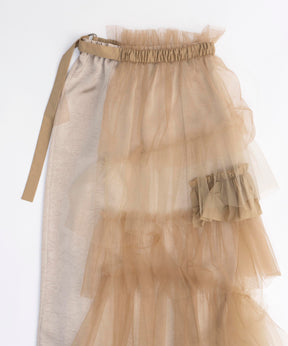 Raffle Tulle Layered Wrap Skirt