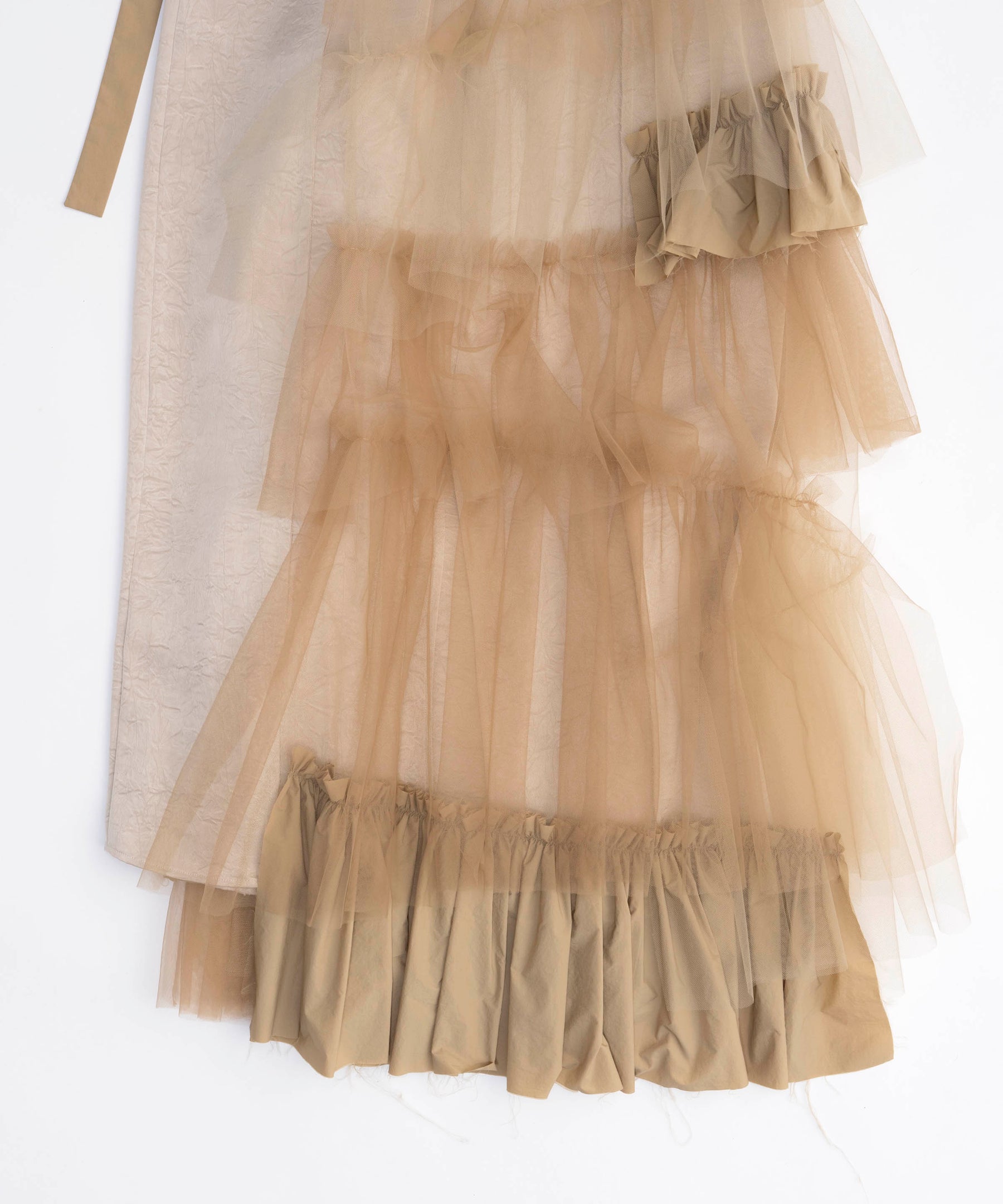 Raffle Tulle Layered Wrap Skirt