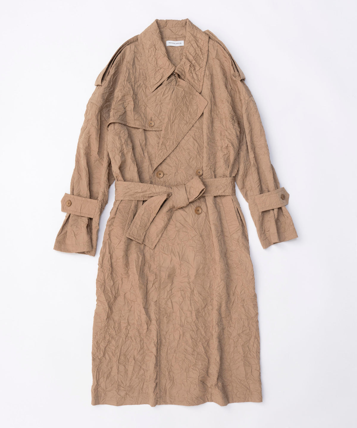 Washer Pleats Trench Coat