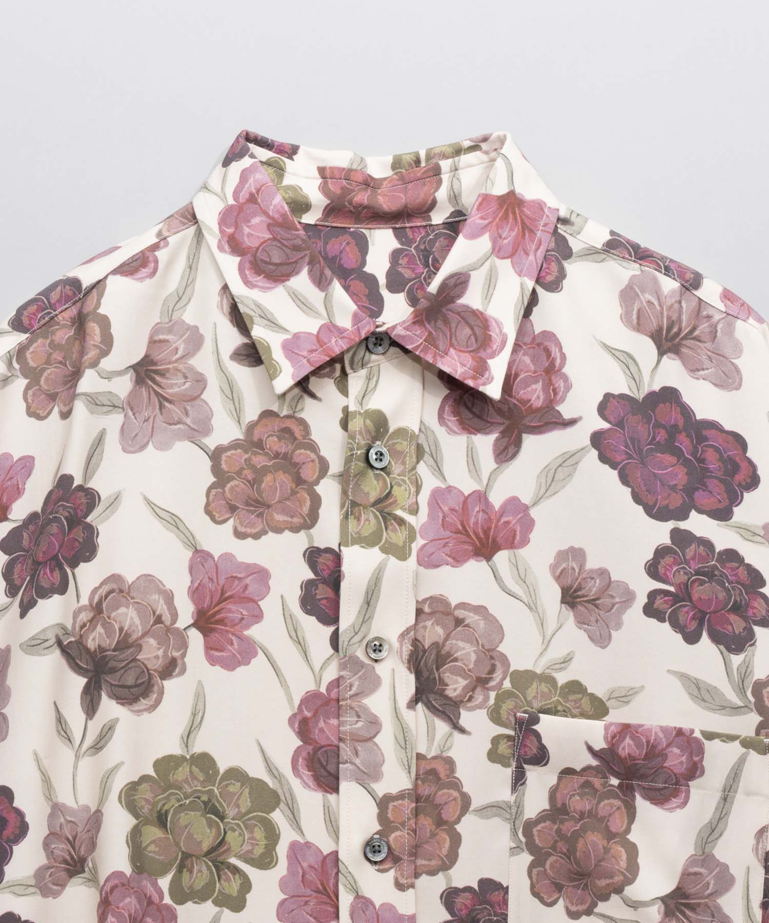 【Italian Dead Stock Fabric】Prime-Over Regular Collar Shirt