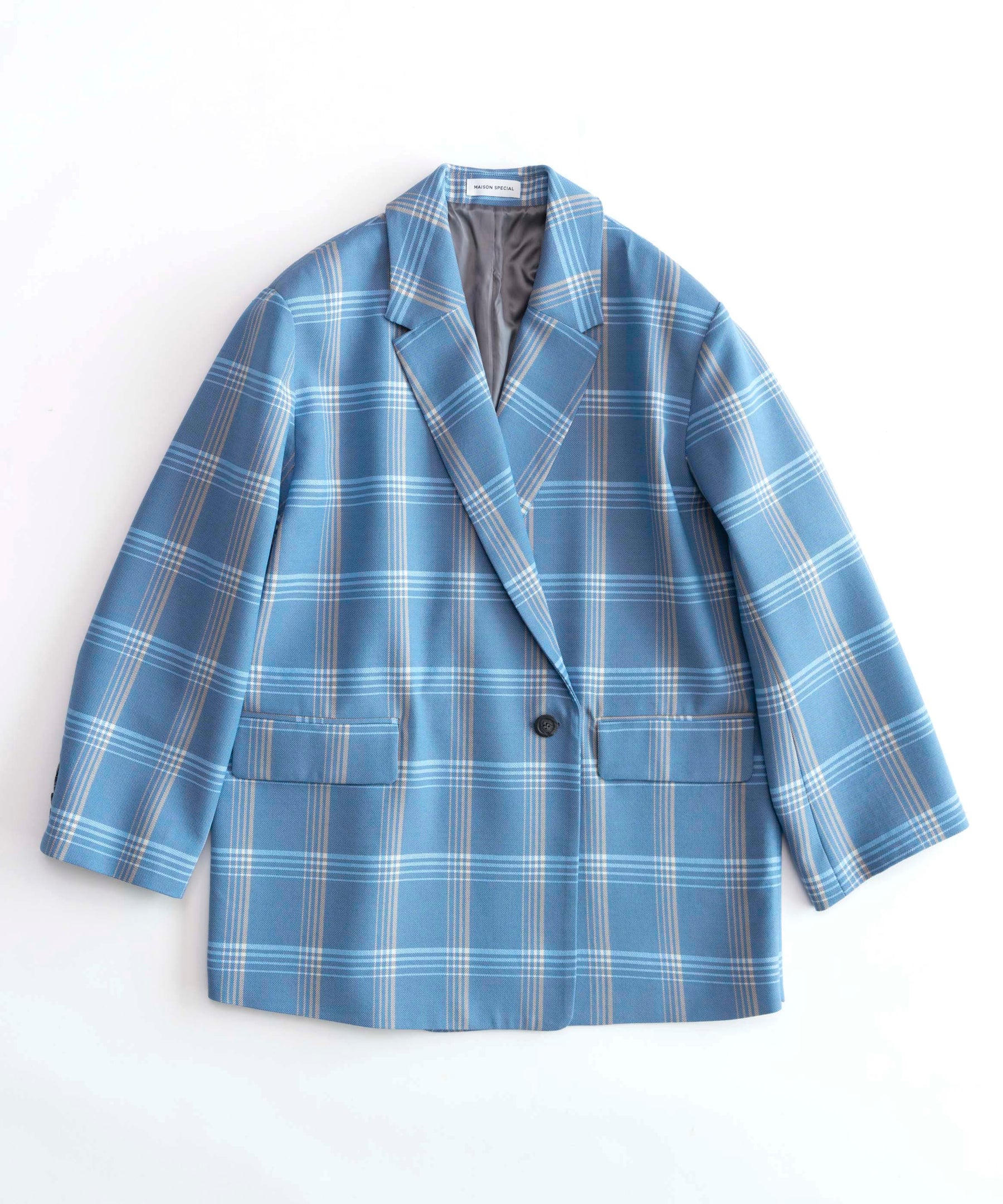 【SALE】Side Zip Check Over Jacket