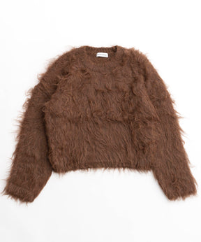 【24WINTER PRE-ORDER】Fluffy Shaggy Knit Pullover