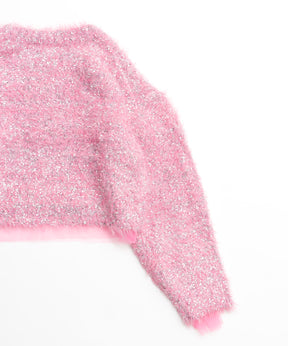 【24WINTER PRE-ORDER】Sparkling Shaggy Knit Pullover