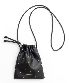 Studs Drawstring Mobile Tote Bag