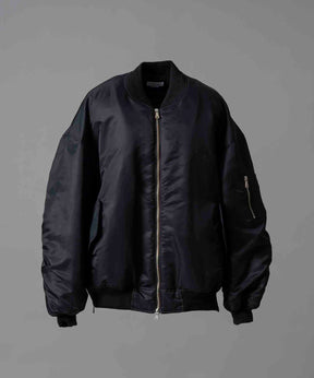 Prime-Over Wool Nylon MA-1 Bomber Jacket