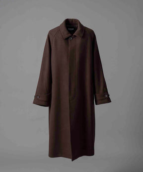 【24AW PRE-ORDER】Super170s Prime-Over Melton Balmachan Coat