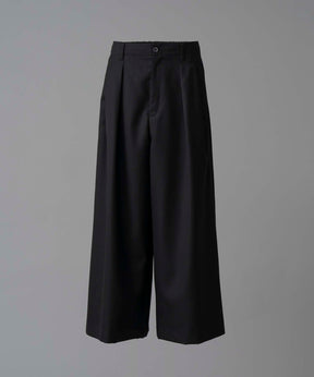 4 Colors Chambray Washable Wool Baggy Wide Pants