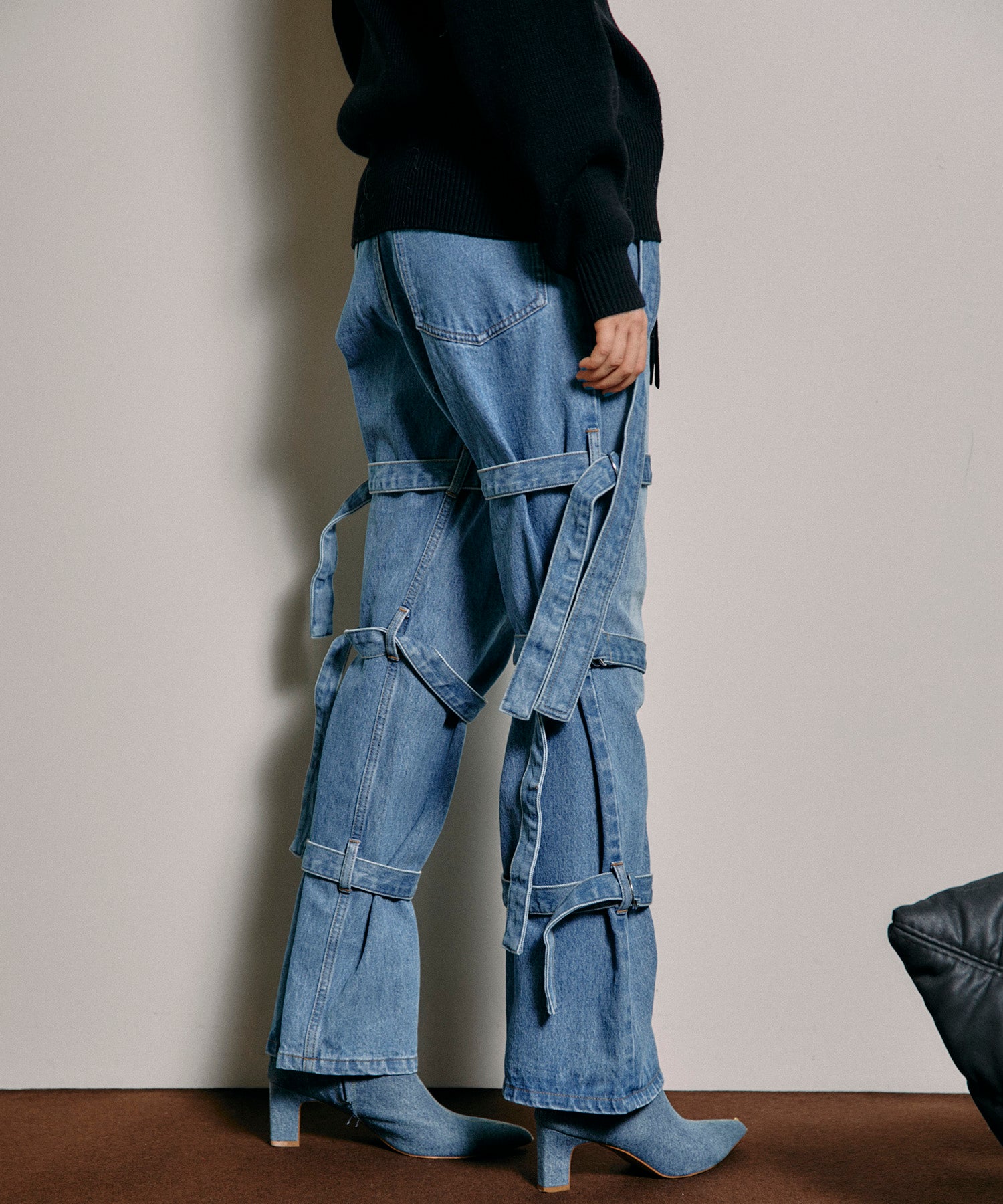 【SALE】Bondage Denim Pants