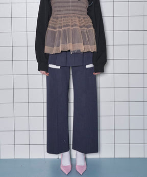 Box Pleated Skirt Pants