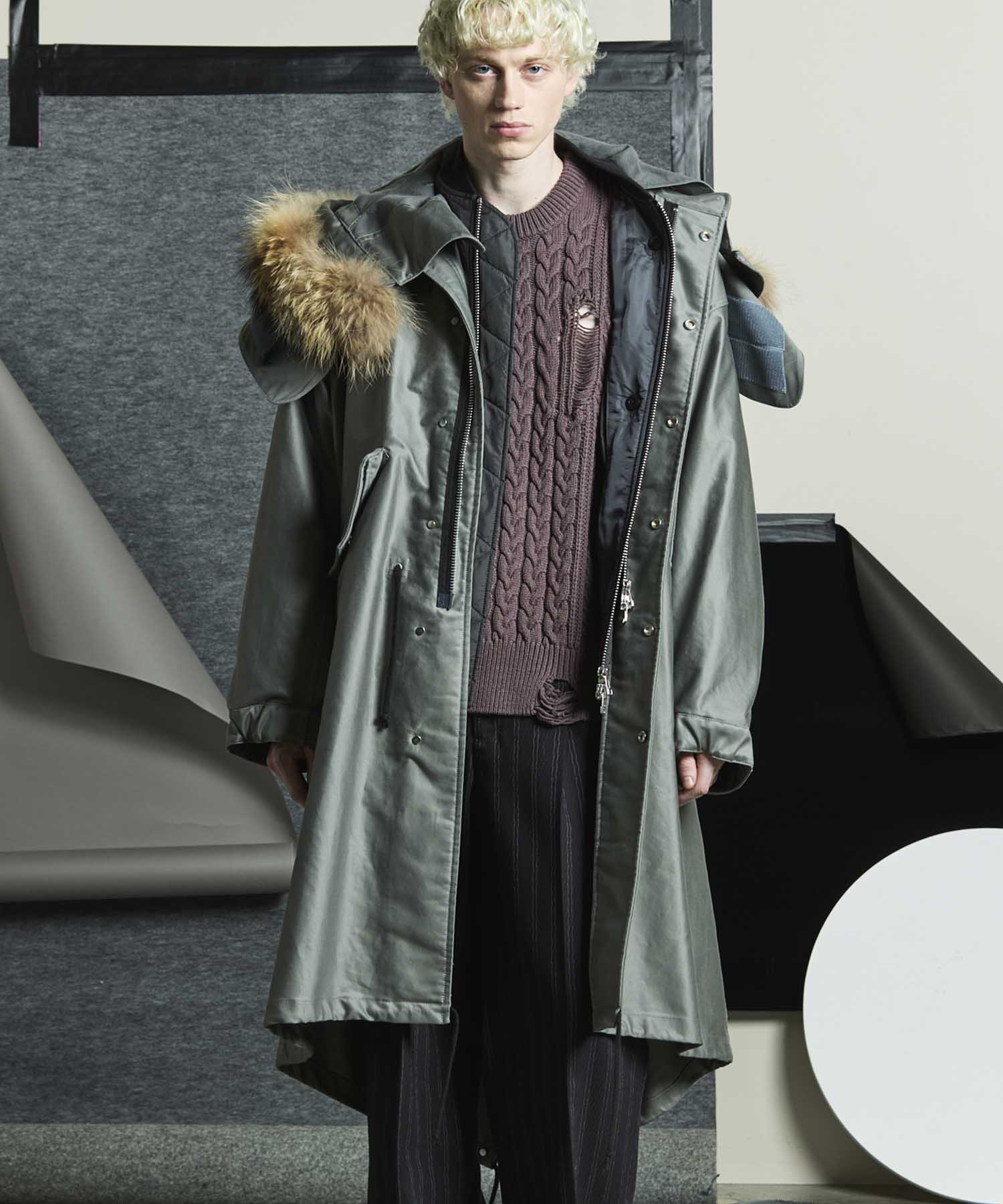 【24AW PRE-ORDER】Prime-Over M-65 Mods Coat Combined With MA-1 Flight Jacket