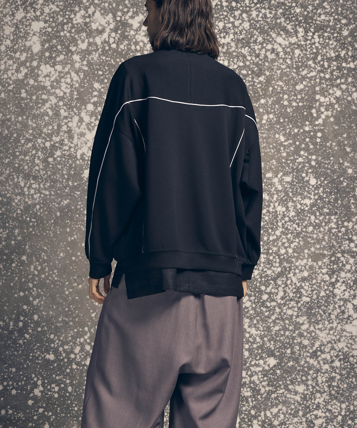 Prime-Over Cardboard Knit Track Jacket