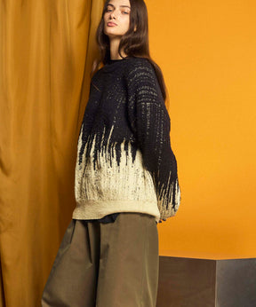 Prime-Over Gradation Knit Pullover